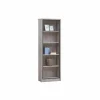 Boekenrek Elias 70x35x208cm - decor - grijze eik