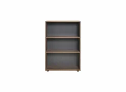 Boekenrek Meradi 72x34x109cm - melamine - bruin
