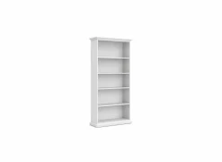 Boekenrek Paris 96x37x201cm - decor - wit