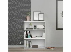 Boekenrek Prima 89x40x113cm - decor - wit