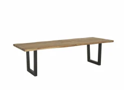 Boomstamtafel Scarface 240x110cm - sheesham massief - naturel