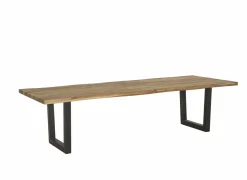 Boomstamtafel Scarface 300x110cm - sheesham massief - naturel