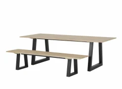 Boomstamtafel Sherwood 200x100cm - eik massief - naturel