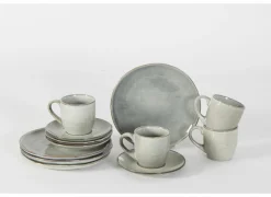 Salt & Pepper Bord Artisan Ø20cm - keramiek - groen