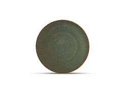 Salt & Pepper Bord Cirro  Ø21cm - porselein - groen