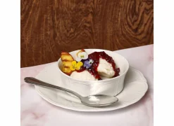 Bonbistro Bord Retro Ø20,5cm - porselein - ivoor