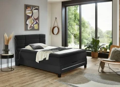 Boxspring BX2260  140x200cm - stof - antraciet met opbergruimte