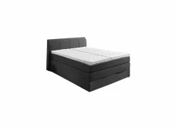 Boxspring BX1440  200x200cm - stof - antraciet met opbergruimte