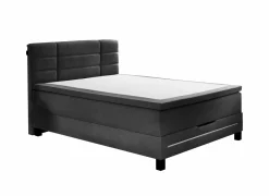 Boxspring BX2260  140x200cm - stof - charcoal met opbergruimte