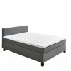Boxspring BX1480 100x200cm - stof - grijs