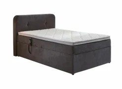 Boxspring BX1880  120x200cm - stof - grijs met opbergruimte