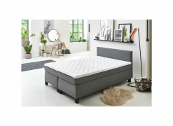 Boxspring BX1480 140x200cm - stof - grijs