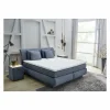 Boxspring Carla Max 180x200cm - stof - blauw met opbergruimte