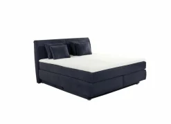Boxspring Carla Mix 180x200cm - stof - micro blauw met opbergruimte