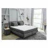 Boxspring Carla Normal 160x200cm - stof - donkergrijs met opbergruimte