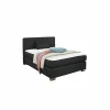 Boxspring Emilia 140x200cm - stof - antraciet