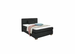 Boxspring Emilia 140x200cm - stof - antraciet