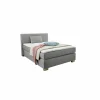 Boxspring Emilia 140x200cm - stof - greige