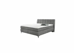 Boxspring Gitta 180x200cm - stof - lichtgrijs