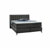 Boxspring Jessica 180x200cm - stof - antraciet