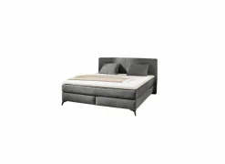 Boxspring Kira Normal 160x200 - stof - donkergrijss