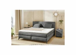 Boxspring Kira Normal 160x200 - stof - donkergrijss