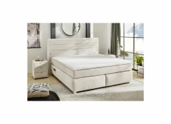 Boxspring Livia Max 180x200cm - stof - greige