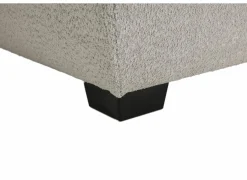 Boxspring Reynosa Gel 180x200cm - stof - zilver met opbergruimte & elektrisch