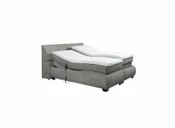 Boxspring Reynosa Gel 180x200cm - stof - grafiet met opbergruimte & elektrisch