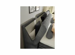 Boxspring Reynosa 180x200cm - stof - grafiet met opbergruimte & elektrisch