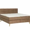 Skagen Boxspring Rist 180x200cm - lederlook - bruin