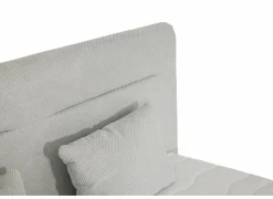 Boxspring Simone 160x200cm - stof - ecru met opbergruimte