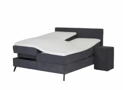 Skagen Boxspring Knapper 180x200cm - stof - antraciet