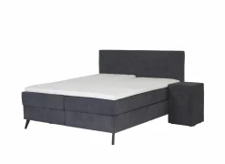 Skagen Boxspring Knapper 180x200cm - stof - antraciet