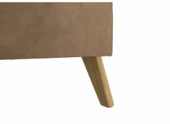 Skagen Boxspring 180x200cm - lederlook - cognac