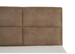 Skagen Boxspring 180x200cm - lederlook - cognac