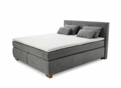 Boxspring Ulla 180x200cm - stof - middengrijs