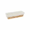 Broodmand voor stokbrood 39x14cm - hyacint - beige