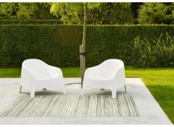 Buitentapijt Brandon 60x110cm - polypropyleen - beige & grijs