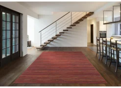 Buitentapijt Brandon 60x110cm - jute - rood & bruin