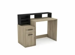 Bureau Delphi  126x60cm - decor - zwart & eik