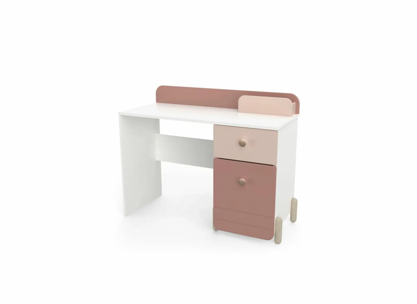 Demeyere Bureau Jade 104x44cm - decor - mat roze & mat wit