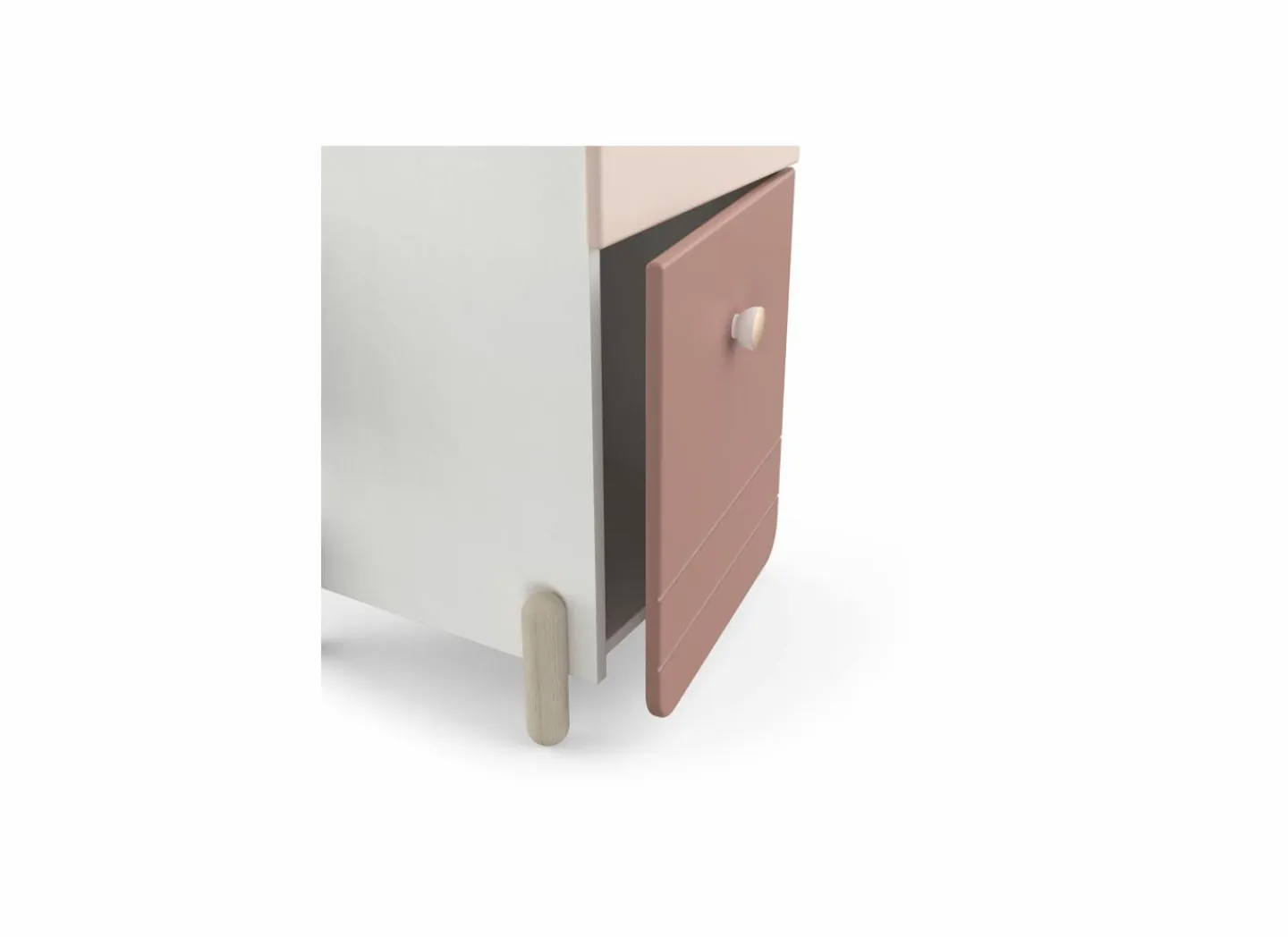 Demeyere Bureau Jade 104x44cm - decor - mat roze & mat wit