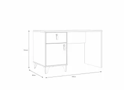 Bureau Lya 120x60cm - decor - cabezone oak & mauvella oak