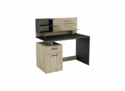 Bureau Malicia 122x59cm - decor - eik & zwart