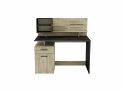 Bureau Malicia 122x59cm - decor - eik & zwart