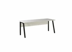 Bureau Pronto 1 150x80x73cm - melamine - wit houtstructuur