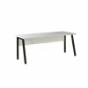Bureau Pronto 1 200x80x73cm - melamine & metaal - wit