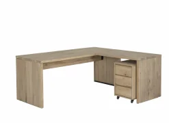 Bureau Yoda 180x80x76cm - eik massief - naturel