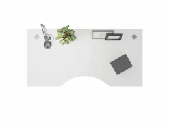 Bureaublad Prima 180x90x69cm - melamine - wit